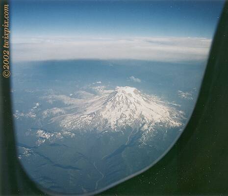 Flying over Mt. Ranier - 7/24/02